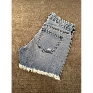 Celebrity Pink The Bobby Boyfriend Shorts Womens 5/27 Blue High Rise Distressed